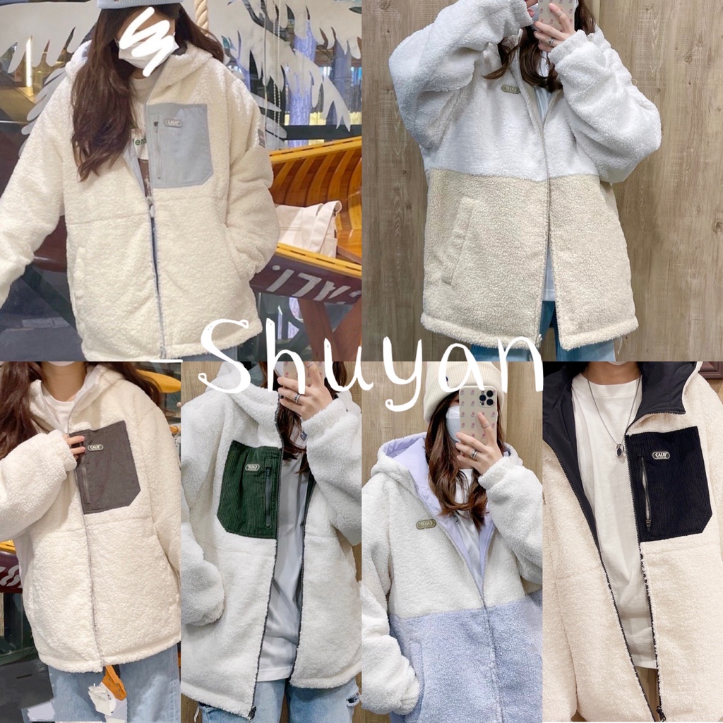 【現貨+預購/買衣送圍巾】WHO.A.U 雙面外套 2021新款 羊羔毛 兩面外套 絨毛外套 防風外套 who a u